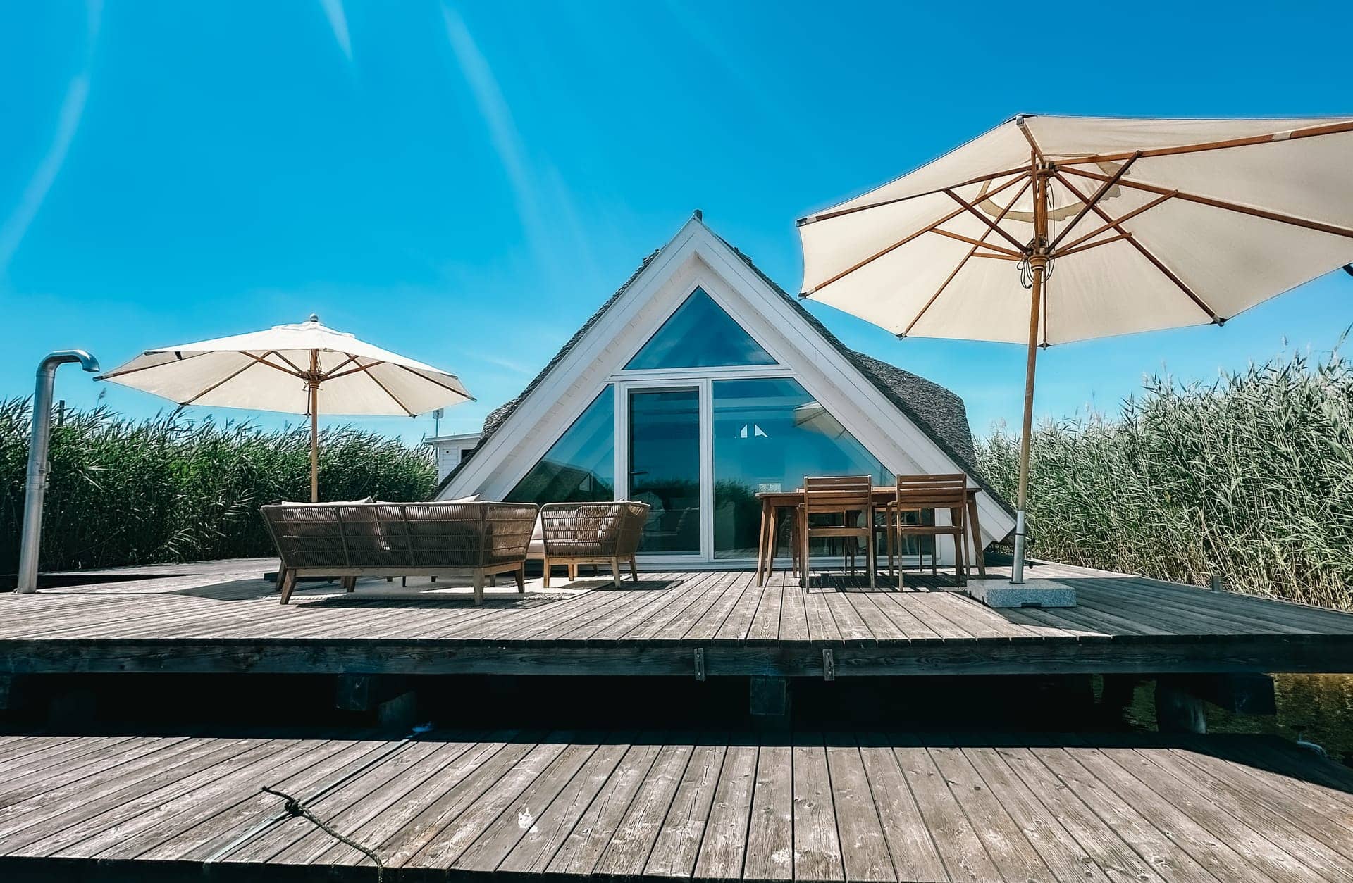 Seehütte Sonnenschilf